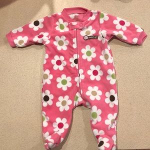 Fleece newborn sleeper